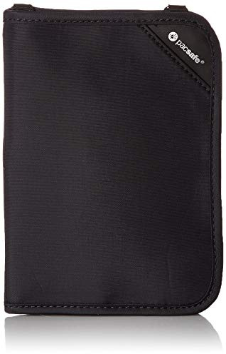 Pacsafe Rfidsafe V150 Anti-theft Blocking Compact Passport Wallet, Black