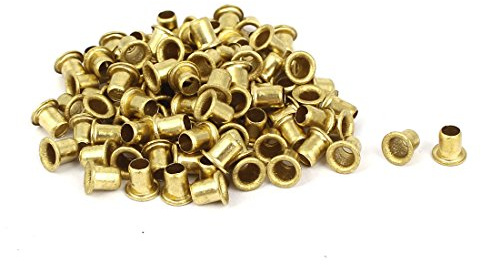 Aexit 4mm x Nuts 5mm Double Sided Hollow Rivets Grommets Tool Panel Nuts 100 Pcs