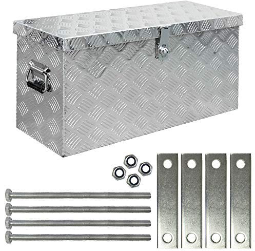 Truck Box Caisse de Transport Remorque Boîte à Outils Chequer Plaque en Alu Montage D080 trucky