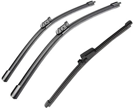 NOVEMS Car Windscreen Wiper 24+19+11 Front Rear Wiper Blades Windshield Windscreen Window Cutter Accessories For VW For P&assat B7 2012-2015