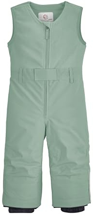 first instinct by killtec Kinder Wärmende Latzhose mit Schneefang/Skihose FISW 34 MNS SKI PNTS, Blasses Oliv, 110/116, 42256-000