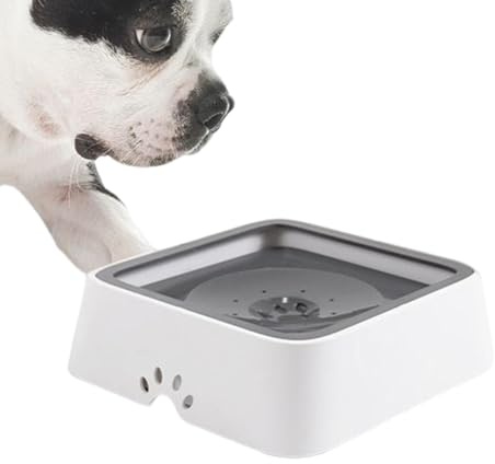 Wassernapf für große Hunde – 2 Liter Flüssige Haustierwasserschale | Wassernapf für Katzen Spritzschutz Spritzschutz Wassernapf ohne Verschütten für den Transport im Fahrzeug