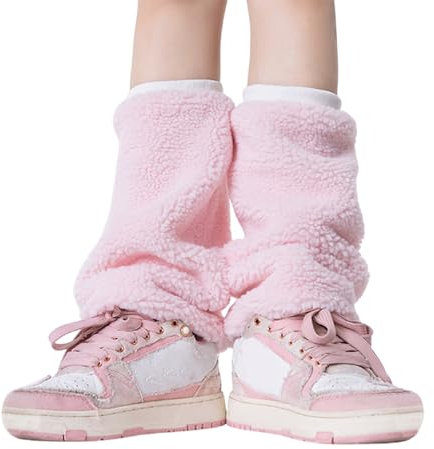 Mocoocouture Flauschige Plüsch Beinbezüge Ärmel Mit Elastischen Bündchen Designs Für Damen Winter Faux Lamm Fleece Beinstulpen Fußlose Socken