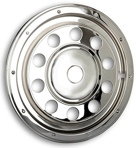 Tapacubos de 22,5 pulgadas, de acero inoxidable, universal, apto para llantas de acero de camiones