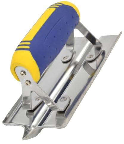 Hand-Rasentrimmer aus Beton – Kantenschneider für Nuten, Mauerwerk | Präzisionskellen mit gebogenem/geradem Ende, ergonomischer Griff, ideal für saubere und fertige Rasenkanten