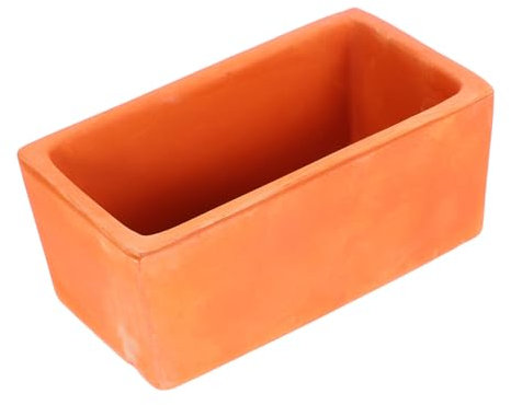 Abaodam Vaso Rettangolare in Terracotta Con Foro Di Drenaggio, Fioriera Da Davanzale Per Interni, Piccolo Vaso Per Piante Succulente e Bonsai, Adatto a Giardino e Decorazione Fai Da Te