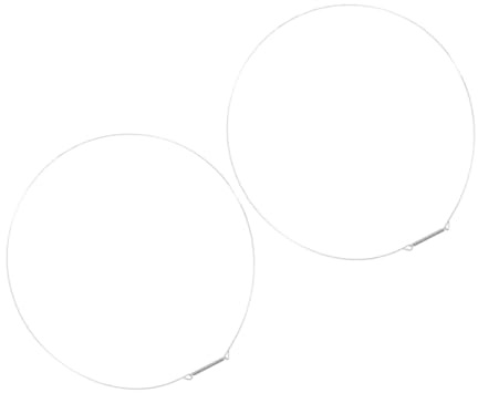 Edelstahlring für Waschmaschinen Türdichtungsringklemme 35cm 2 Stück | Drahtstahl, Silber, für Frontlader und Ersatzbedarf, Stabile Halterung, Geeignet für Dichtungsmanschette