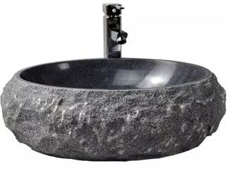 Lavabo da Appoggio Lavabo in marmo retrò for uso domestico Balcone esterno in pietra sopra lavabo da appoggio bagno Lavabi a Ciotola