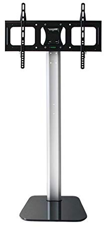 Support de Sol pour téléviseur Support TV Universel sur Pied de Table avec Support pour téléviseurs LCD/LED/Plasma de 37 à 60 Pouces - Support TV réglable en Hauteur avec Base en Verre trempé Gestion