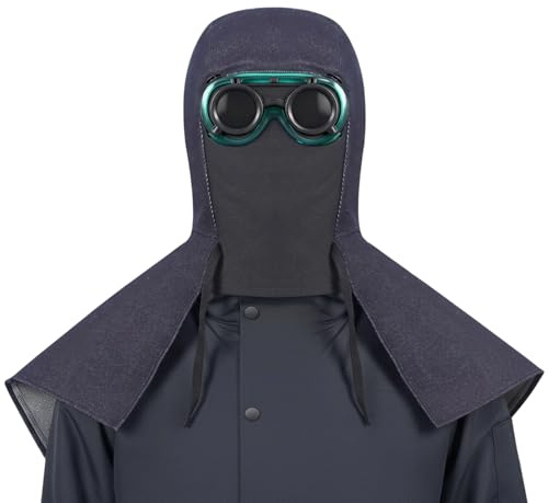 Bouclier de capot de soudage – Couvre-tête de protection avec drapé d'épaule pour le travail du métal | Équipement de sécurité pour le meulage, la fabrication, la réparation automobile, le traitement