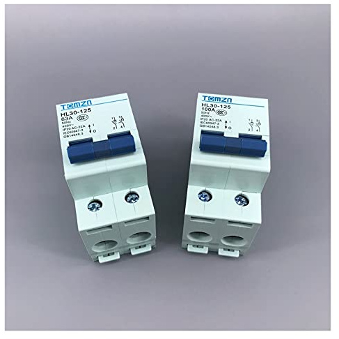 Disjoncteur HL30 2P interrupteur principal fonction sectionneur isolateur disjoncteur 63A 100A(100A)