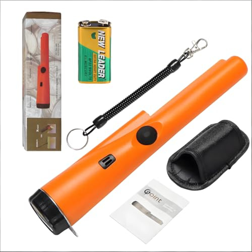 XXKJGUZI Metal Detector Pinpointer - Waterproof Handheld Pin Pointer Wand - Search Treasure Pinpointing Finder Probe for Kids & Adults