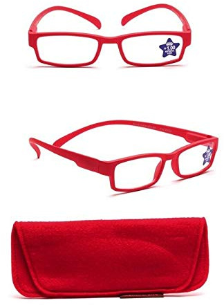 Klammeraffe - Fertiglesebrille (bright red, 1,50)