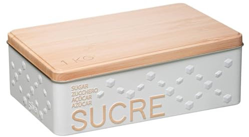 Würfelzuckerdose aus metall scandinave nature weiß - 5 five simply smart