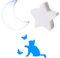 2 pezzi Luce Notturna Bambini, Luce Notturna LED, Luci Notturne da Presa, Luce Notturna Bambini Neonati con Sensore Crepuscolare, Adesivi Luminosi per Interruttore Della Luce per Camera dei Bambini