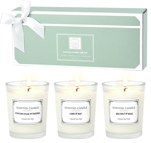 Candles Gifts for Women, Scented Candles Gift Sets, Perfect for Birthdays, Valentine's Day, Mother's Day, Christmas, Yoga, Spa