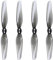 16pcs 8pairs 4inch 2 Propellers Compatible With XING 1404 Motors Compatible With FPV Racing Drone Kit Designed Compatible With Nazgul 4030(Crystal grey)