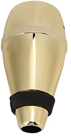 VGEBY Sordina per Tromba, Silenziatore Completamente Chiuso in Plastica ABS, Sordina Silenziosa per Trombe e Suonatori di Eufonio (GOLD)