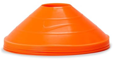 Nike Training Cones 10 Pack – Training Cone Set for Football Training, Agility & Sports Exercises, Total Orange, One Size