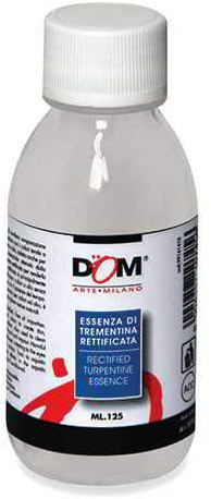 Aurora Store Flacone Essenza di TREMENTINA RETTIFICATA da 125ml per MISCELARE e Diluire Colori ad Olio, Colori per Belle Arti cod. 10745 Dom CWR