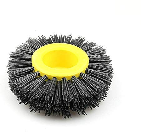 QSCTYG Brosse Metallique pour Perceuse 1 Morceau de Nylon meule de Polissage Brosse Roue en Bois Meubles Pierre 881 (Grit : P80)