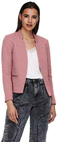 Only ONLADDY-Linea L/S Short Blazer CC TLR, Blazer De Las Mujeres, Withered Rose/Detail:Melange, M EU
