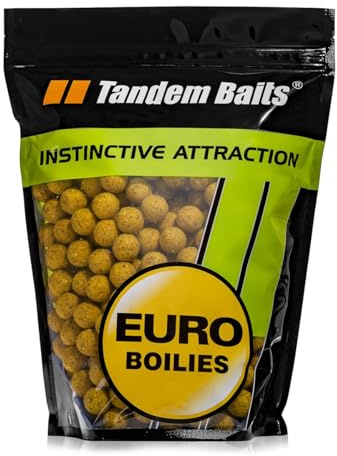 Tandem Baits Karpfoder fiskfoder foderboilies karpboilies Euro Boilies 22 mm 1 kg vanilj