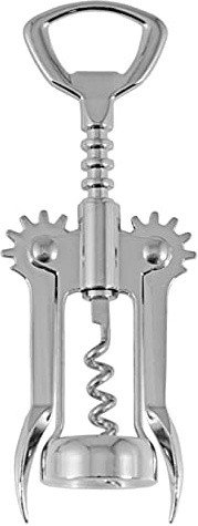 OGGI Wine Opener, Wing Corkscrew, Metal Manual Wine Bottle Opener, Multifunctional Cork Screw for Home & Waiters with Beer Bottle Opener, Durable Design