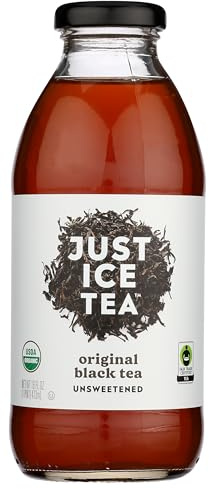Just Ice Tea, Tea Black Original Unsweetened Organic, 16 Fl Oz