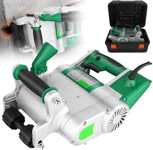 Hydravex Máquina ranuradora de Pared, máquina ranuradora de Pared eléctrica, máquina ranuradora de Pared portátil Profesional de 1100 W, máquina cortadora de hormigón con Caja de Transporte,25mm