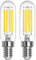 T22 E14 Bombillas LED 3W Blanco Frío 6000K, Bombillas Pigmeas SES Recambio para Bombilla E14 de Frigorífico 28W, AC 220-240V, 300 Lumen, No Regulables, paquete de 2