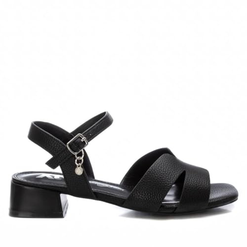 XTI - Sandalia Mujer Negro - Calzado Cómodo y Versátil - Moda casual - Modelo 14412601 (Talla 36)