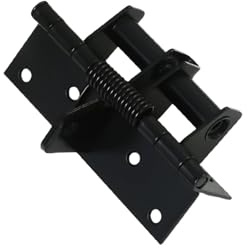 Bisagra De Puerta Con Cierre Automático De Resorte, Bisagra Multifunción, Cierrapuertas Automático, Adecuada For Puerta Delantera Y Trasera De Garaje,para una mayor fuerza de cierre(Black)