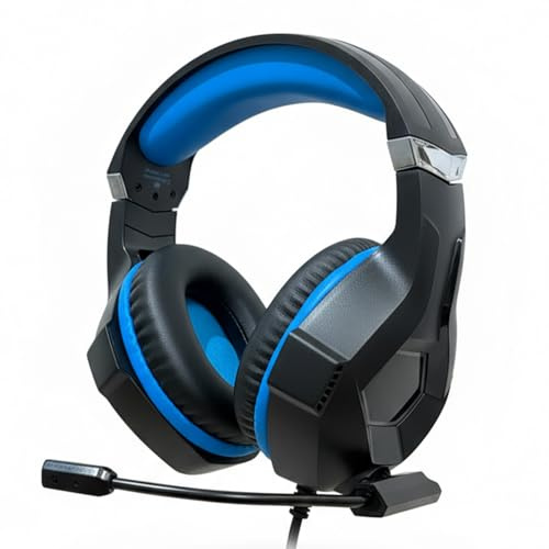 Genérico Cascos Gaming con micrófono con cancelación de Ruido, Auriculares Gaming para PS4,PS5,PC