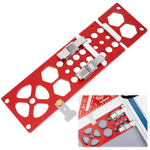 Rail de guidage d'angle de haute précision, fraisé CNC, butée d'angle à 90 °, en alliage d'aluminium et acier inoxydable 304, butée avec guide de bord compatible avec la butée Makita Festool