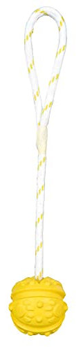 Trixie 33482 Ball am Seil, Naturgummi, schwimmt, ø 7/35 cm, farblich sortiert