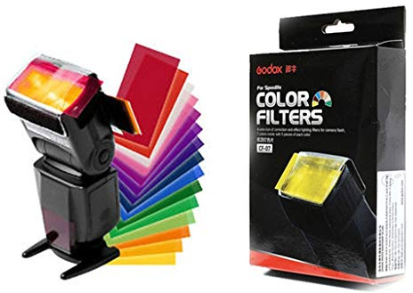 Godox CF-07 Kit Filtri Gelatine Colorate per Tutti i Flash da Slitta