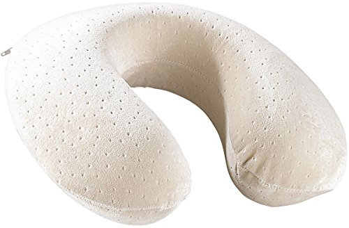 newgen medicals Nackenkissen Flugzeug: Wellness-Nackenhörnchen aus thermoaktivem Memory-Foam (Nackenhörnchen viskoelastisch, mit Schlafen, Schaumstoff)