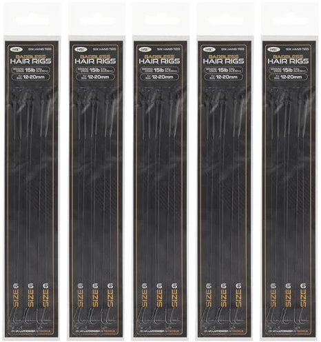 NGT Hair Rigs (Pack of 6) - Green, Size 6