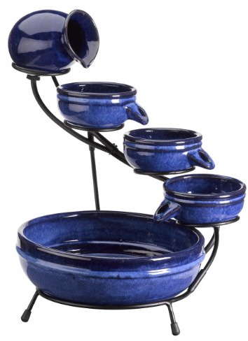Altuna/Bikain – Solarbrunnen blau Neptun