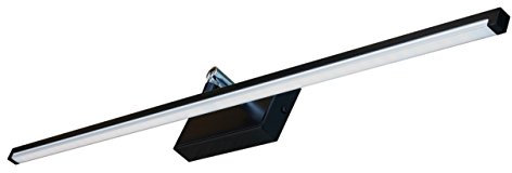 FKL DESIGN Home Deco Bilderleuchte Spiegelleuchte Wandlampe 230V kaltweiß Badleuchte Aufbauleuchte Schminklicht LED Lampe MOD-B (Schwarz, 33 cm)