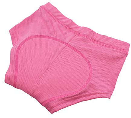 chiwanji Short D'équitation Culotte Respirante Rembourrée En Gel 3D Pantalon à Séchage, Rose, L