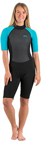 Womens Sailfin Short Length Wetsuit WS1232 Aqua L