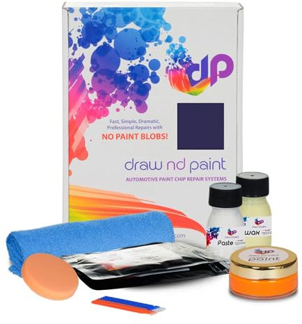 DrawndPaint Ausbesserungslack Lackreparaturset Kratzerentfernung Autolackreparatur Ausbesserung Steinschlägen Kratzern am Auto Lackstift geeignet für Lamborghini Dunkelblau Met - 1Hu, M