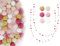 Lhbwhiz 2 Piezas Guirnalda de Bolas de Fieltro,Guirnalda de Pompones,Cadena de Fieltro,Guirnalda de Bolas de Fieltro con 30 Piezas de Pompones para Decorar en la habitación(Color Rosa Rosa)