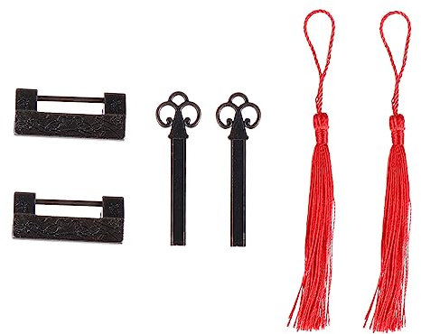 OSALADI Blumen- Und Vogelriegel Vintage-schlösser Vorhängeschloss Schachtel Verpackungsschnalle Elegantes Mini-vorhängeschloss-set Farbe