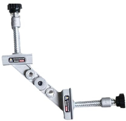 Étau à Tube 90 Degrés - Pince Angulaire à 90 Degrés - Outils Manuels en Aluminium avec Dispositif Réglable d'Alignement de Tuyaux pour Soudage et Montage