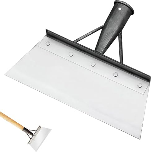 Pala per La Pulizia Del Giardino,Pala Raschia Erbacce, Pala per Diserbo, Pala per Pulizia Giardino, Attrezzi da Giardino, Pala da Giardino Multifunzionale (30cm Senza Manico in Legno)