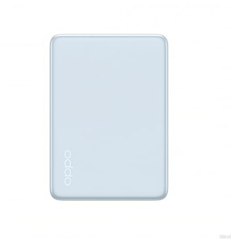 OPPO MPBV02 Portable Charger, 5000 MAh, Magnetic, Wireless Charging, External Battery, Compatible with Apple Devices, Power Bank, Blue