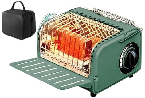 Stufa Da Tenda Da Campeggio,1200W Stufa A Gas Da Picnic Con Borsa Di Stoccaggio | Riscaldatore Per Cucina Da Viaggio,Per Esterno Campeggio Escursionismo Inverno Libero Picnic Viaggio